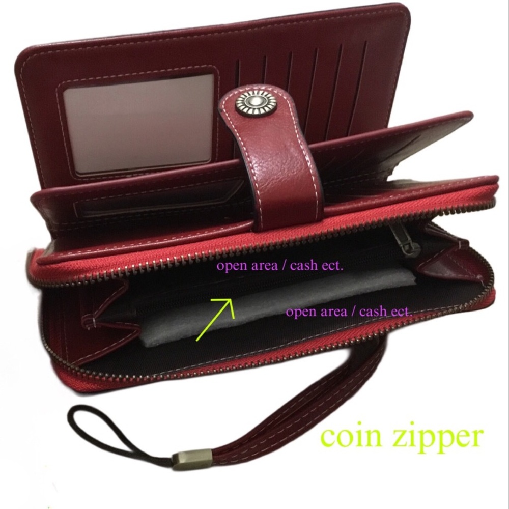 RFID Tri-Fold Wristlet Wallet - Picture 7 of 11